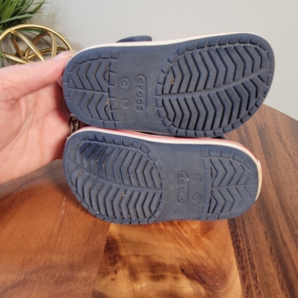 CROCS Kids Blue Clogs with Mickey Mouse and Rubber Duck Jibbitz Size C 5 - Picture 14 of 17